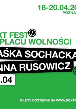 Baner promujący wydarzenie. Nazwa wydarzenia i zdjęcie artystów.