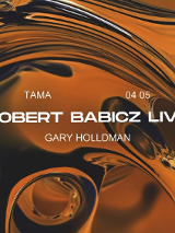 Baner promujący wydarzenie. Nazwa wydarzenia i zdjęcie artysty.