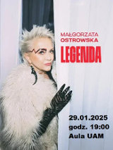 Baner promujący wydarzenie. Nazwa wydarzenia, data i zdjęcie Artystki.