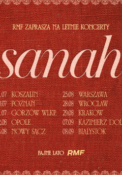 Baner promujący wydarzenie. Nazwa wydarzenia, data i zdjęcie Artystki.