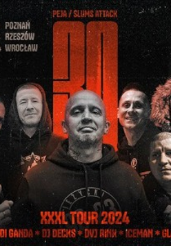 Baner promujący wydarzenie. Nazwa wydarzenia i zdjęcie artystów.
