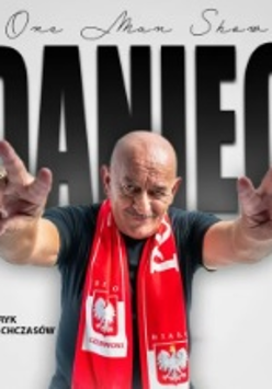 Baner promujący wydarzenie. Nazwa wydarzenia i zdjęcie artysty.