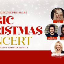 Baner promujący wydarzenie. Nazwa wydarzenia i zdjęcie Artystów.