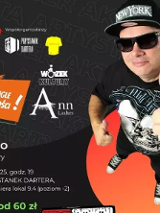 Baner promujący wydarzenie. Nazwa wydarzenia, data i zdjęcie Artysty.