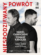 Baner promujący wydarzenie. Nazwa wydarzenia i zdjęcie artystów.