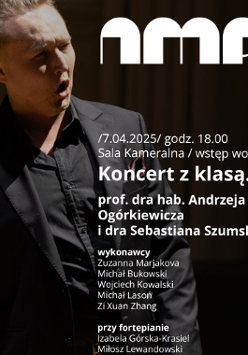 Baner promujący wydarzenie. Nazwa wydarzenia, data i zdjęcie Artysty.