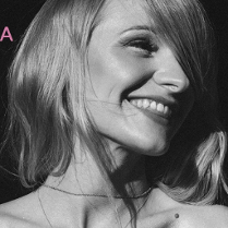 Baner promujący wydarzenie. Nazwa wydarzenia i zdjęcie artystki.