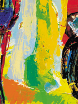 Jedna z prac artysty.