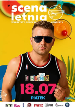 Baner promujący wydarzenie. Nazwa wydarzenia, data i zdjęcie Artysty.