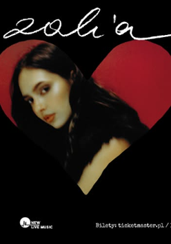 Baner promujący wydarzenie. Nazwa wydarzenia, data i zdjęcie Artystki.