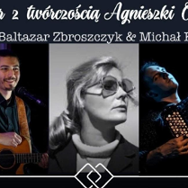 Baner promujący wydarzenie. Nazwa wydarzenia i zdjęcie artystów.