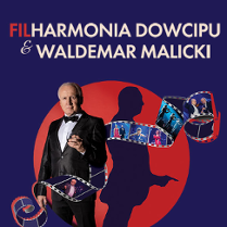 Baner promujący wydarzenie. Nazwa wydarzenia i zdjęcie artysty.