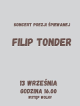 Baner promujący wydarzenie. Nazwa wydarzenia, data i zdjęcie Artysty.