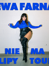 Baner promujący wydarzenie. Nazwa wydarzenia i zdjęcie artystki.