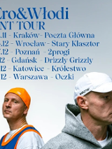 Baner promujący wydarzenie. Nazwa wydarzenia i zdjęcie artystów.