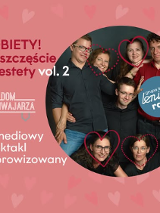 Baner promujący wydarzenie. Nazwa wydarzeania i zdjęcie osób artystycznych.