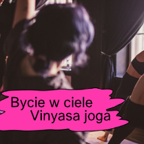 Na zdjęciu kilka ćwiczących osób. U dołu strony tytuł wydarzenia, w lewym górnym rogu logo Sceny Roboczej.