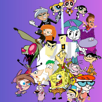 Grafika, grupa animowanych bohaterów.