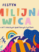 Plakat zawiera nazwę wydarzenia z ilustracjami kobiet w kolorach niebieskim i pomarańczowym.