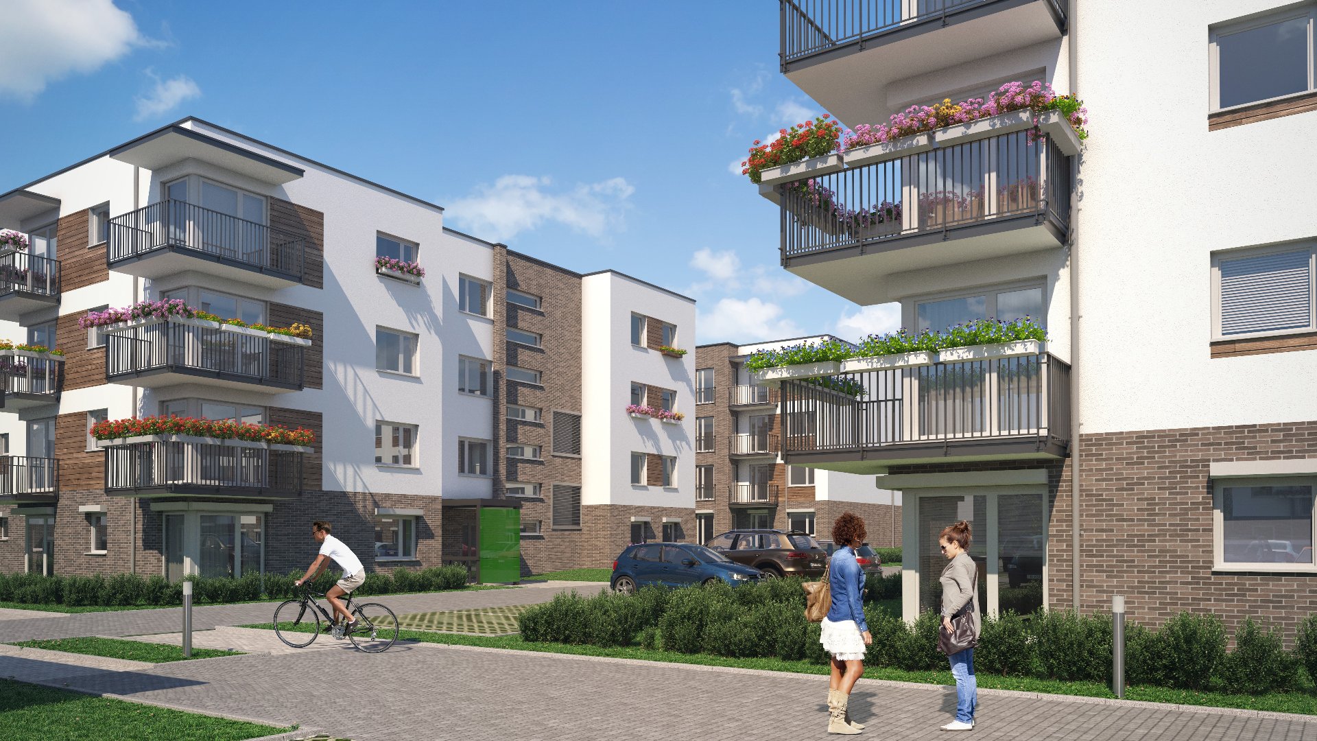 Startuje kolejny etap POZnań - i zamieszkaj, fot. PTBS. Galeria zdjęć przedstawia wizualizacje nowego osiedla powstającego w ramach programu Poznań i zamieszkaj.