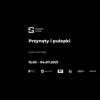 Na grafice na czarnym tle biały napis Przynęty i pułapki oraz data wydarzenia.