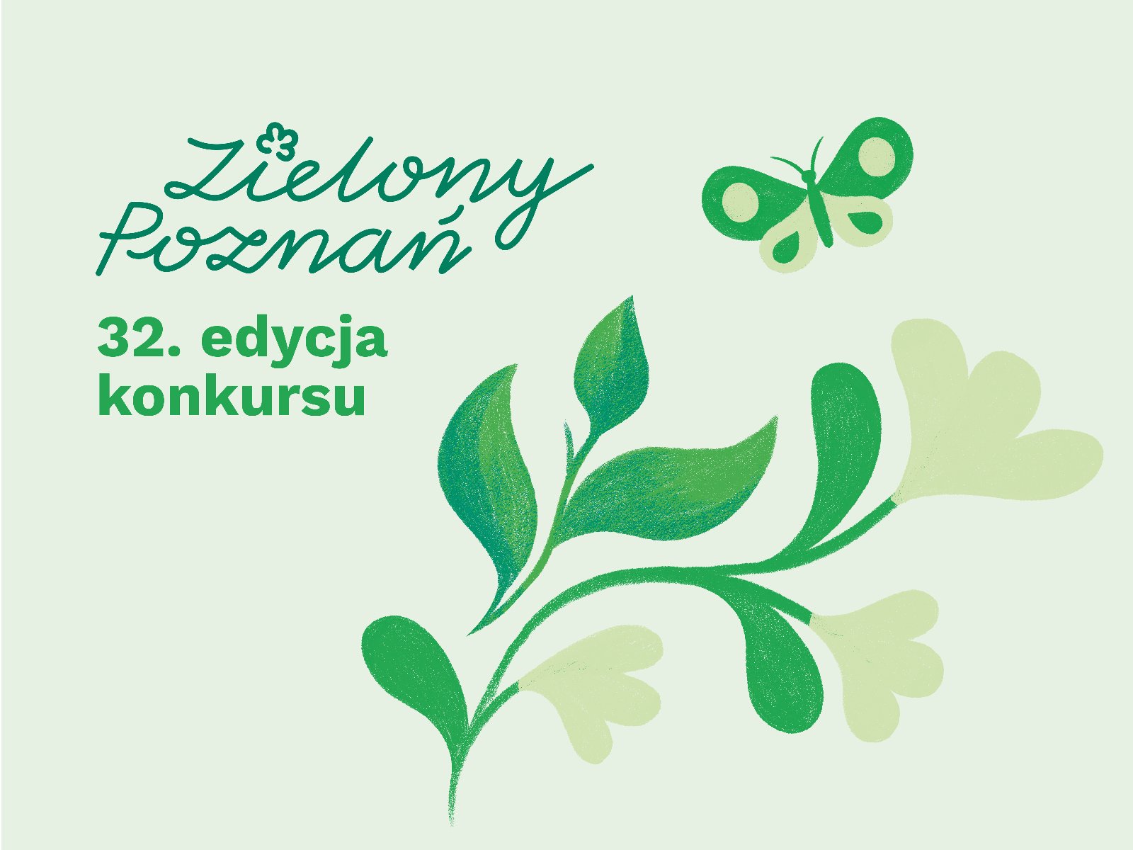 grafika konkursu grafika konkursu,na zielony tle kwiat