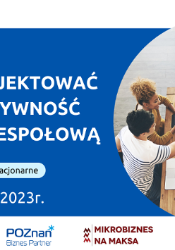 Grafika Promocyjna informująca o szkoleniu pt. Jak zaprojektować produktywność własną i zespołową