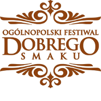 Logo na którym widnieje nazwa Ogólnopolski Festiwal Dobrego Smaku.