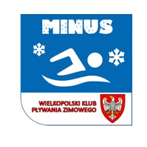 Logotyp Wielkopolskiego Klubu Pływania Zimowego Minus