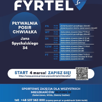 Na plakacie widać harmonogram zajęć oraz QR Code odsyłający do formularza zapisowego na zajęcia. Ponadto widoczne są dane kontaktowe, logo projektu oraz informacja do kogo skierowane są zajęcia.