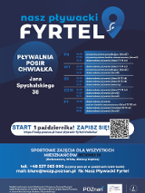 Na plakacie widać harmonogram zajęć oraz QR Code odsyłający do formularza zapisowego na zajęcia. Ponadto widoczne są dane kontaktowe, logo projektu oraz informacja do kogo skierowane są zajęcia.