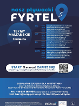 Na plakacie widać harmonogram zajęć oraz QR Code odsyłający do formularza zapisowego na zajęcia. Ponadto widoczne są dane kontaktowe, logo projektu oraz informacja do kogo skierowane są zajęcia.