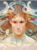 Jeden z obrazów z wystawy.