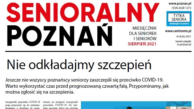 Senioralny Poznań sierpień 2021 - grafika artykułu