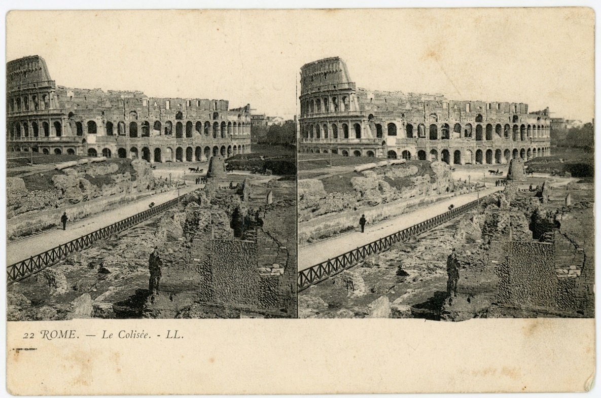 Koloseum na archiwalnej stereofotografii - grafika artykułu
