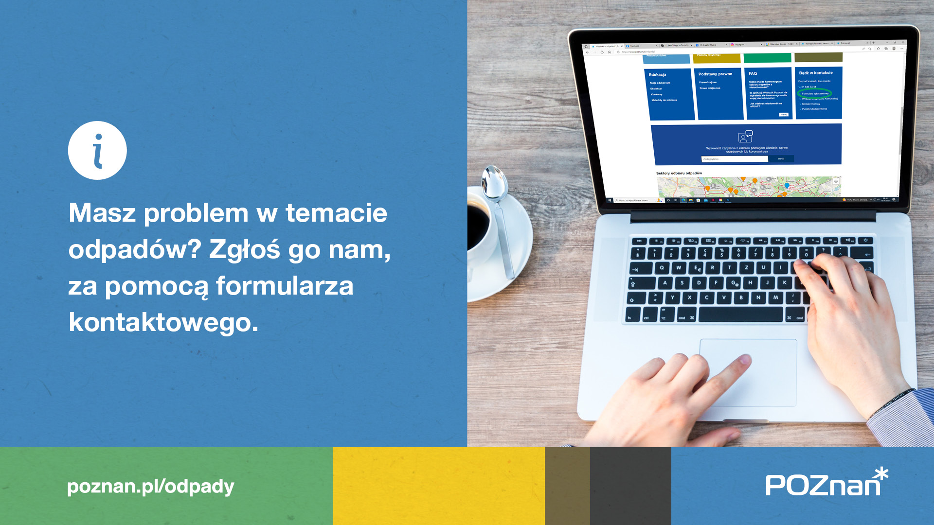 Formularz kontaktowy na stronie "Wszystko o odpadach" - grafika artykułu