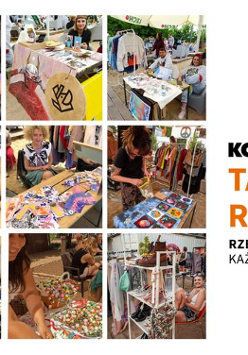 Po prawej zdjęcia z wcześnieszych edycji tagrowiska, a po lewej napisy informujące.