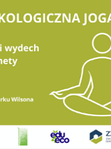 Białe kontury postaci siedzącej w siadzie skrzyżnym na zielonym tle. Loga partnerów wydarzenia na białym tle. Szczegółowe informacje z plakatu w treści artykułu.