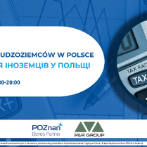 Grafika promocyjna szkolenia. Na obrazku napis TAX na kalkulatorze