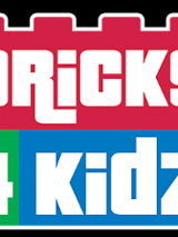 Logo w postaci napisu Bricks 4 Kidz wpisanego w klocki typu Lego.