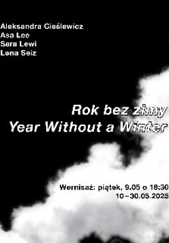 Czarne tło z białym dymem, a na nich napisy, które informują o wydarzeniu.