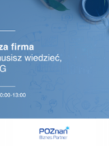 Grafika promocyjna szkolenia Twoja pierwsza firma. Wszystko, co musisz wiedzieć, by ruszyć z JDG.