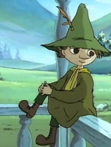 Rysunek postaci z bajki - Dolina Muminków.