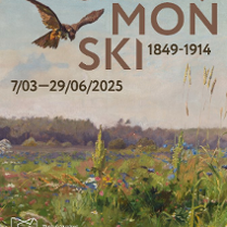 Obraz Józefa Chełmońskiego, informacje o wystawie jego prac.