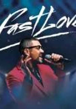 Na zdjęciu postać George Michaela i napis FastLove.