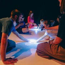 Na zdjęciu fragment warsztatów dla dzieci.