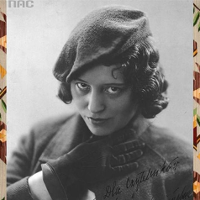 Zofia Stryjeńska, 1920-1939, Narodowe Archiwum Cyfrowe i fragment kilimu z motywem jesiennych liści, Zofia Stryjeńska, ok. 1937-1939