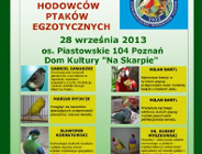 28 września - III Seminarium Hodowców Ptaków Egzotycznych