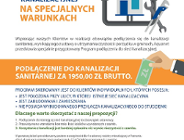 Aquanet ogłosił "Program podłączenia do sieci kanalizacyjnej"
