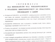 Jesienna akcja wykładania immunoprzynęt do zwalczania wścieklizny u lisów